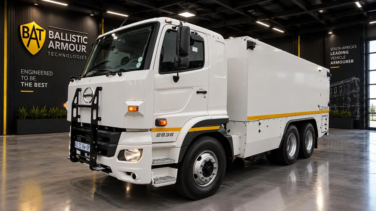 Hino 500 armoured valuables-in-transit truck